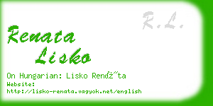 renata lisko business card